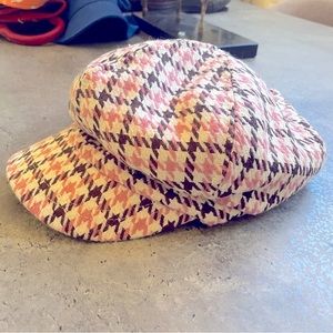 Vintage Pageboy Cap Y2K 2000 funky pink hat